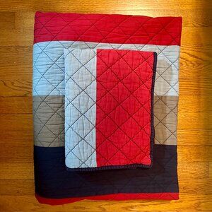 Pottery Barn Kids Striped Quilt & Sham Set - Twin